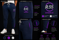 Pantalón Jogger R.55 Premium - Azul Marino